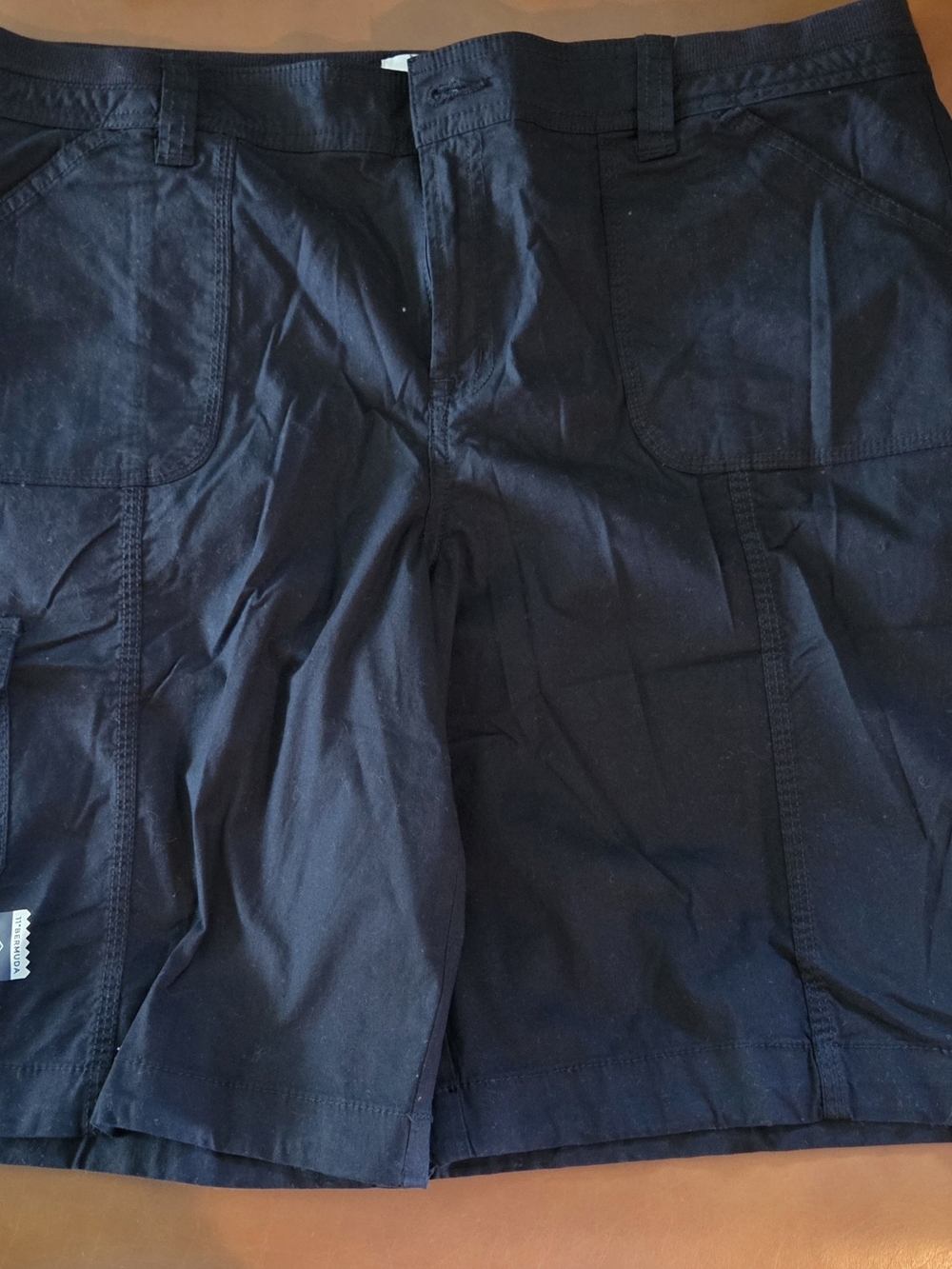 St. John's Bay Black Women's Bermuda Shorts